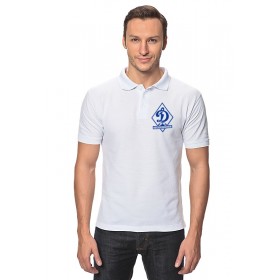 classic_polo_shirt с принтом ФК Динамо Санкт-Петербург в Ижевске,  |  | Тематика изображения на принте: 