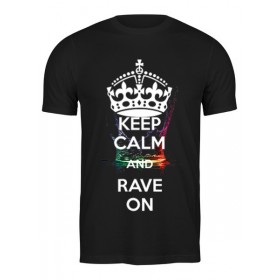 Мужская футболка с принтом eat sleep rave repeat в Ижевске,  |  | 