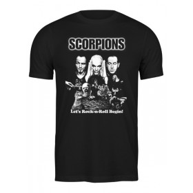 Мужская футболка с принтом Scorpions Band в Ижевске,  |  | 