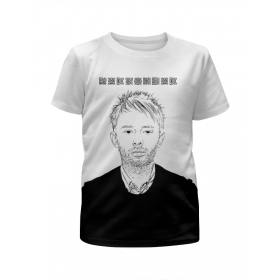 Футболка с полной запечаткой для мальчиков с принтом Radiohead Thom Yorke T-Shirt в Ижевске,  |  | Тематика изображения на принте: 