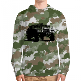 full_print_hoodie с принтом Hummer в Ижевске, 92% хлопка 8% эластана Плотность: 245 гр/м2 |  | 