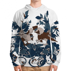 full_print_hoodie с принтом петушиное разноцветие в Ижевске, 92% хлопка 8% эластана Плотность: 245 гр/м2 |  | 