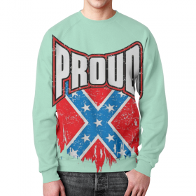 full_print_sweatshirt с принтом Флаг Конфедерации США в Ижевске,  |  | 