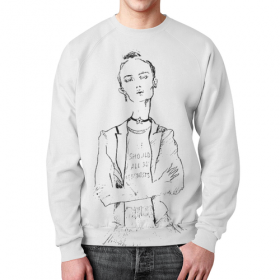 full_print_sweatshirt с принтом We should all be feminists в Ижевске,  |  | Тематика изображения на принте: 