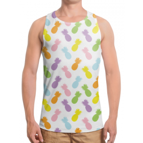 full_print_tanktop с принтом Ананасы! в Ижевске,  |  | Тематика изображения на принте: 