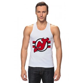 tanktop с принтом New Jersey Devils в Ижевске,  |  | Тематика изображения на принте: 