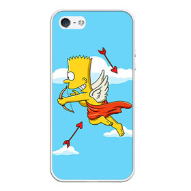 Чехол для iPhone 5/5S матовый Барт амур: в Ижевске, Силикон | Область печати: задняя сторона чехла, без боковых панелей | 14 февраля | simpsons | барт | день влюбленных | день святого валентина | купидон | любовь | подарок. love | симпсоны