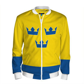 Мужской бомбер 3D Сборная Швеции по Хоккею: в Ижевске, 100% полиэстер | застегивается на молнию, по бокам два кармана без застежек, по низу бомбера и на воротнике - эластичная резинка | sweden | world cup hockey | виктор хедман | вратарь | защитник | клюшка | кубок мира | нападающий | сборная канады | хоккей | хоккейная форма | швеция | эрик карлссон