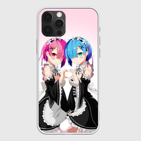 Чехол для iPhone 12 Pro с принтом Re:Zero. Рем и Рам в Ижевске, силикон | область печати: задняя сторона чехла, без боковых панелей | Тематика изображения на принте: re zero | re:zero. жизнь с нуля в альтернативном мире | re:zero. жизнь с нуля в другом мире | rezero | аниме | манга | рем | рем и рам | эмилия