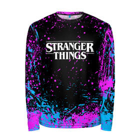 Мужской лонгслив 3D STRANGER THINGS: в Ижевске, 100% полиэстер | длинные рукава, круглый вырез горловины, полуприлегающий силуэт | Тематика изображения на принте: stranger things | очень странные дела