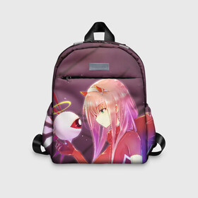 Детский рюкзак 3D Ноль два глаз: в Ижевске, 100% полиэстер | лямки с регулируемой длиной, сверху петелька, чтобы рюкзак можно было повесить на вешалку. Основное отделение закрывается на молнию, как и внешний карман. Внутри дополнительный карман. По бокам два дополнительных кармашка | Тематика изображения на принте: 02 | anime | darling in the franxx | hiro | manga | zero two | аниме | ахегао | любимый во франксе | манга | милый во франксе | ноль два | хиро