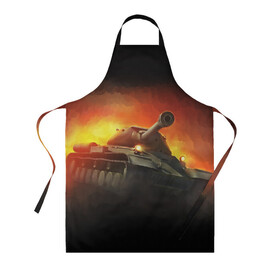 Фартук 3D Tank: в Ижевске, 100% полиэстер | общий размер — 65 х 85 см, ширина нагрудника — 26 см, горловина — 53 см, длина завязок — 54 см, общий обхват в поясе — 173 см. Принт на завязках и на горловине наносится с двух сторон, на основной части фартука — только с внешней стороны | 23 февраля | армия | военная тематика | военная техника | военные | военный | защитник отечества | оружие | праздник | праздник защитника | силовые структуры | танк
