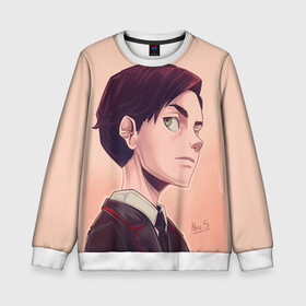 Детский свитшот 3D с принтом Академия Амбрелла номер пять в Ижевске, 100% полиэстер | свободная посадка, прямой крой, мягкая тканевая резинка на рукавах и понизу свитшота | Тематика изображения на принте: the umbrella academy | umbrella academy | академия амбрелла | номер пять | пятый