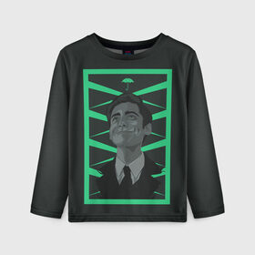 Детский лонгслив 3D с принтом Академия амбрелла пятый в Ижевске, 100% полиэстер | длинные рукава, круглый вырез горловины, полуприлегающий силуэт
 | Тематика изображения на принте: the umbrella academy | umbrella academy | академия амбрелла | номер пять | пятый