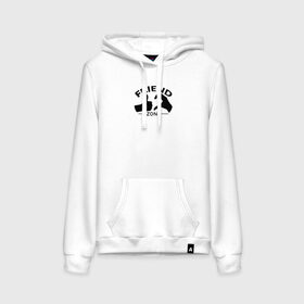 Женская толстовка с принтом Friend zone logo в Ижевске, френч-терри, мягкий теплый начес внутри (100% хлопок) | карман-кенгуру, эластичные манжеты и нижняя кромка, капюшон с подкладом и шнурком | грусть | лайк | любовь | руки | сердце | цвет | черно белое | черный