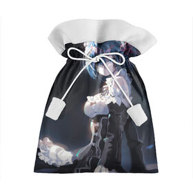 Подарочный 3D мешок с принтом Rem в Ижевске, 100% полиэстер | Размер: 29*39 см | Тематика изображения на принте: kawaii | re zero | re:zero | re:zero жизнь с нуля в альтернативном мире | rezero | арт | блики | голубые глаза | горничная | демоница | каре | маленькая девочка | однорогий демон | рем | синеволосая девочка | субару