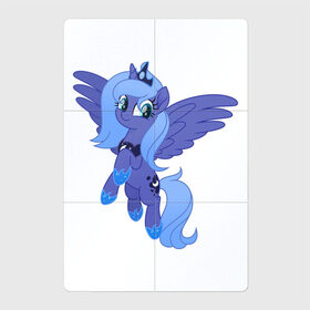 Магнитный плакат 2Х3 с принтом Маленькая принцесса Луна в Ижевске, Полимерный материал с магнитным слоем | 6 деталей размером 9*9 см | арт | величественная | величественная фигура | королева ночи | крылья | луна | ночь | повелительница ночи | полёт | рисунок