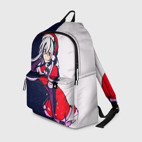 Рюкзак 3D с принтом Re Zero ЕХИДНА снегурочка в Ижевске, 100% полиэстер | лямки с регулируемой длиной, сверху петелька, чтобы рюкзак можно было повесить на вешалку. Основное отделение закрывается на молнию, как и внешний карман. Внутри два дополнительных кармана, один из которых закрывается на молнию. По бокам два дополнительных кармашка | Тематика изображения на принте: 2021 | ahegao | echidna | re zero | rem | rezero | sempai | senpai | waifu | вайфу | ехидна | жизнь в альтернативном мире с нуля | жизнь с нуля | новый год | рам | ре зеро | резеро | рем | снегурочка | субару | эмилия