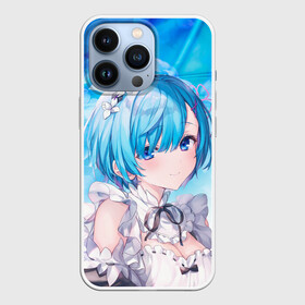 Чехол для iPhone 13 Pro с принтом Рем в Ижевске,  |  | anime | re zero | re: zero kara hajimeru isekai seikatsu | re: жизнь с нуля в альтернативном мире | rem | демон | ре зеро | рем | рэм