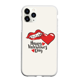 Чехол для iPhone 11 Pro матовый Happy Valentines Day: в Ижевске, Силикон |  | 14 февраля | love | valentines day | амур | валентинка | вторая половинка | день всех влюбленных | купидон | любовь | отношения | подарок любви | поцелуй | праздник любви | романтика | свидание | сердечки
