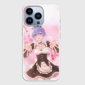 Чехол для iPhone 13 Pro с принтом Рем в Ижевске,  |  | anime | re zero | re: zero kara hajimeru isekai seikatsu | re: жизнь с нуля в альтернативном мире | rem | демон | ре зеро | рем | рэм
