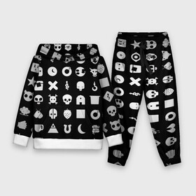 Детский костюм 3D (с толстовкой) с принтом Любовь смерть и роботы в Ижевске,  |  | Тематика изображения на принте: лого | минимализм | рисунок | сериал | стикеры