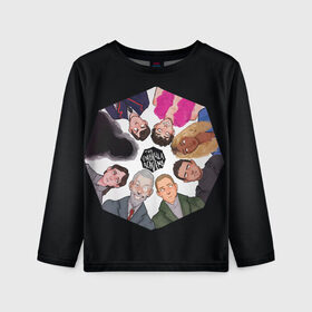 Детский лонгслив 3D с принтом Академия Зонта в Ижевске, 100% полиэстер | длинные рукава, круглый вырез горловины, полуприлегающий силуэт
 | Тематика изображения на принте: umbrella academy | академия амбрелла | клаус харгривз | номер пять | роберт шиэн