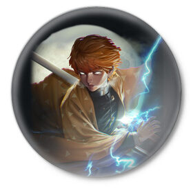 Значок КЛИНОК РАССЕКАЮЩИЙ ДЕМОНОВ: в Ижевске,  металл | круглая форма, металлическая застежка в виде булавки | demon slayer | kimetsu no yaiba | kocho shinobu | nezuko | shinobu | slayer | tanjiro | zenitsu | гию томиока | зенитсу | зенитцу | зеницу | иноске хашибира | клинок рассекающий демонов | незуко | танджиро | шинобу кочо