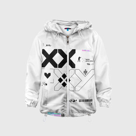 Детская ветровка 3D с принтом Printstream style | Поток информации (Белизна_1,Перламутр_1) в Ижевске, 100% полиэстер | подол и капюшон оформлены резинкой с фиксаторами, по бокам два кармана без застежек, один потайной карман на груди | 0x000000123 | csgo | desert eagle | m4a1 s | printstream | ксго | поток информации | принтстрим