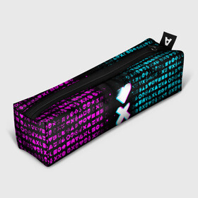 Пенал школьный 3D с принтом ЛЮБОВЬ СМЕРТЬ И РОБОТЫ в Ижевске, 100% полиэстер | плотная ткань, застежка на молнии | Тематика изображения на принте: death | hear | ldr | logo | love | netflix | robots | smile | анимация | кино | лого | лср | любовь | нетфликс | роботы | сердце | сериал | смайл | смайлик