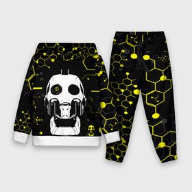 Детский костюм 3D (с толстовкой) с принтом ЛЮБОВЬ СМЕРТЬ И РОБОТЫ   РОБОТ в Ижевске,  |  | Тематика изображения на принте: 1 сезон | 2 сезон | love death and robots | netflix | robot | анимационный сериал | желтый. | мультфильм | нетфликс | робот | сериал | соты