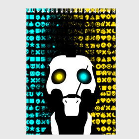 Скетчбук (блокнот) с принтом ЛЮБОВЬ СМЕРТЬ И РОБОТЫ в Ижевске, 100% бумага
 | 48 листов, плотность листов — 100 г/м2, плотность картонной обложки — 250 г/м2. Листы скреплены сверху удобной пружинной спиралью | Тематика изображения на принте: death | hear | ldr | logo | love | netflix | robots | smile | анимация | кино | лого | лср | любовь | нетфликс | роботы | сердце | сериал | смайл | смайлик