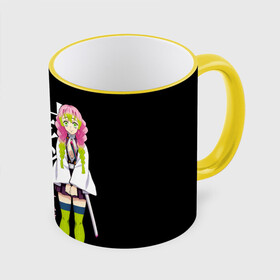 Кружка с принтом Mitsuri Kanroji Kimetsu no Yaiba в Ижевске, керамика | ёмкость 330 мл | Тематика изображения на принте: demon slayer | kamado | kimetsu no yaiba | nezuko | tanjiro | аниме | гию томиока | зеницу агацума | иноске хашибира | камадо | клинок | корзинная девочка | музан кибуцуджи | незуко | рассекающий демонов | танджиро | ш