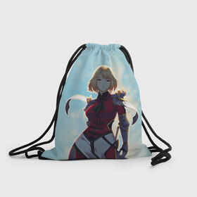 Рюкзак-мешок 3D с принтом Cha Hae-In в Ижевске, 100% полиэстер | плотность ткани — 200 г/м2, размер — 35 х 45 см; лямки — толстые шнурки, застежка на шнуровке, без карманов и подкладки | Тематика изображения на принте: blade dancer | cha hae in | solo leveling | solo leveling manga | sung jin woo | аниме | манга | поднятие уровня | поднятие уровня в одиночку | поднятие уровня в одиночку аниме | поднятие уровня в одиночку манга | сон джин ву
