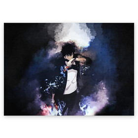 Поздравительная открытка с принтом Сон Джин Ву в Ижевске, 100% бумага | плотность бумаги 280 г/м2, матовая, на обратной стороне линовка и место для марки
 | Тематика изображения на принте: blade dancer | cha hae in | solo leveling | solo leveling manga | sung jin woo | аниме | манга | поднятие уровня | поднятие уровня в одиночку | поднятие уровня в одиночку аниме | поднятие уровня в одиночку манга | сон джин ву