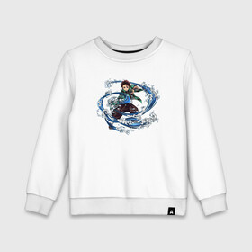 Детский свитшот хлопок Kamado Tanjir?: в Ижевске, 100% хлопок | круглый вырез горловины, эластичные манжеты, пояс и воротник | Тематика изображения на принте: anime | demon | demon slayer | kamado tanjir | kimetsu no yaiba | manga | slayer | аниме | демон | клинок | манга | меч | рассекающий демонов | танджиро