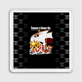 Магнит 55*55 с принтом Таузенд Санни новый корабль Пиратов Соломенной Шляпы в Ижевске, Пластик | Размер: 65*65 мм; Размер печати: 55*55 мм | Тематика изображения на принте: anime | manga | one piece | аниме | большой куш | ван пис | весёлый роджер | вон пис | король пиратов | логотип | манга | монки д. луффи | мугивары | перекрещённый костями | пират | пиратский флаг