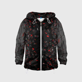 Детская ветровка 3D с принтом 3Д Разлом | 3D Плиты в Ижевске, 100% полиэстер | подол и капюшон оформлены резинкой с фиксаторами, по бокам два кармана без застежек, один потайной карман на груди | Тематика изображения на принте: 3d | 3д | neon | pattern | steel | броня | взрыв | вулкан | геометрия | каменная | камни | камуфляж | многоугольники | неон | неоновые | паттерн | плиты | разлом | разрушение | разрыв | сталь | текстура