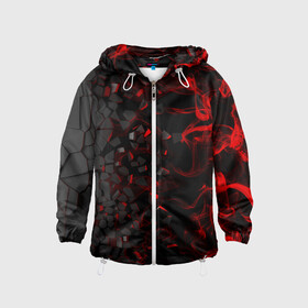 Детская ветровка 3D с принтом 3Д Разлом | 3D Плиты и огонь в Ижевске, 100% полиэстер | подол и капюшон оформлены резинкой с фиксаторами, по бокам два кармана без застежек, один потайной карман на груди | Тематика изображения на принте: 3d | 3д | flame | flames | howl | neon | pattern | steel | броня | взрыв | вода | вулкан | геометрия | дым | каменная | камни | камуфляж | красный | многоугольники | неон | неоновые | огонь | паттерн | пламя | плиты | разлом