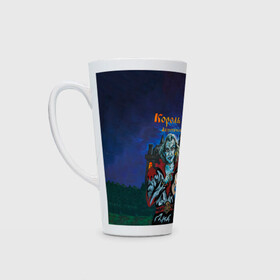 Кружка Латте с принтом Король и Шут Акустический альбом в Ижевске, Белая керамика | Объем 480 мл; Высота 150 мм; Диаметр 90 мм | Тематика изображения на принте: horror punk | king and jester | kish | knyazz | music | punk rock | rock group | russian rock | todd | андреем князевым | горшок | к и ш | киш | княzz | князь | король и шут | михаил горшенёв | музыка | панк рок | рок группа | русский рок | тод