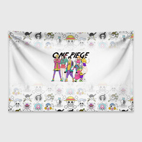 Флаг-баннер One Piece. Большой куш на стиле: в Ижевске, 100% полиэстер | размер 67 х 109 см, плотность ткани — 95 г/м2; по краям флага есть четыре люверса для крепления | anime | manga | monkey d. luffy | one piece | аниме | большой куш | ван пис | вон пис | гол д. роджер | кайдо | король пиратов | луфи | луффи | манга | манки д. луффи | нами | нико робин | пират | портгас д. эйс | ророноа зоро