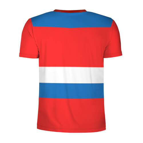 Мужская футболка 3D спортивная Сборная России Домашняя форма фото