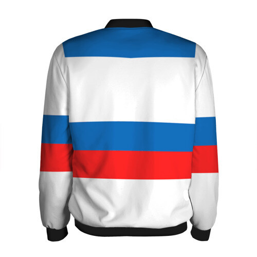 Мужской бомбер 3D Сборная России гостевая форма фото