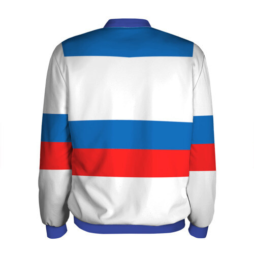 Мужской бомбер 3D Сборная России гостевая форма фото