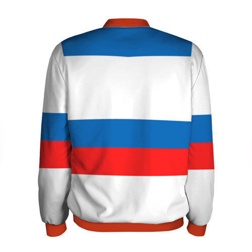 Мужской бомбер 3D Сборная России гостевая форма фото