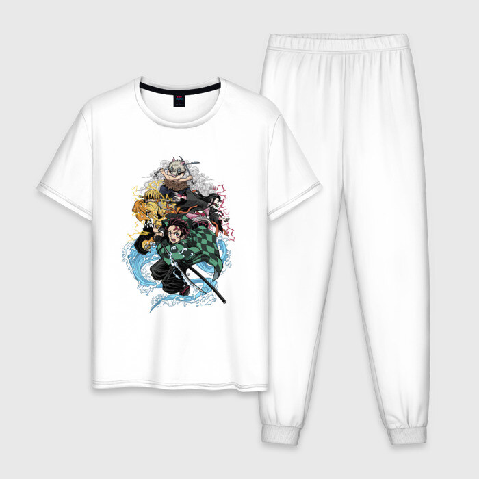 Мужская пижама хлопок KIMETSU NO YAIBA фото