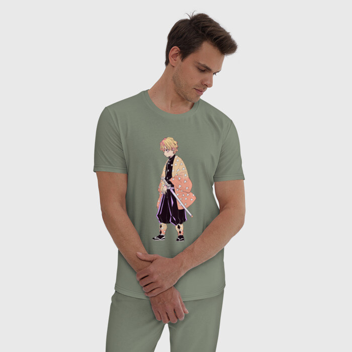 Мужская пижама хлопок KIMETSU NO YAIBA фото