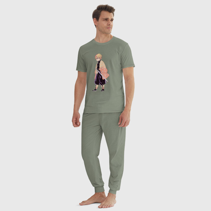 Мужская пижама хлопок KIMETSU NO YAIBA фото