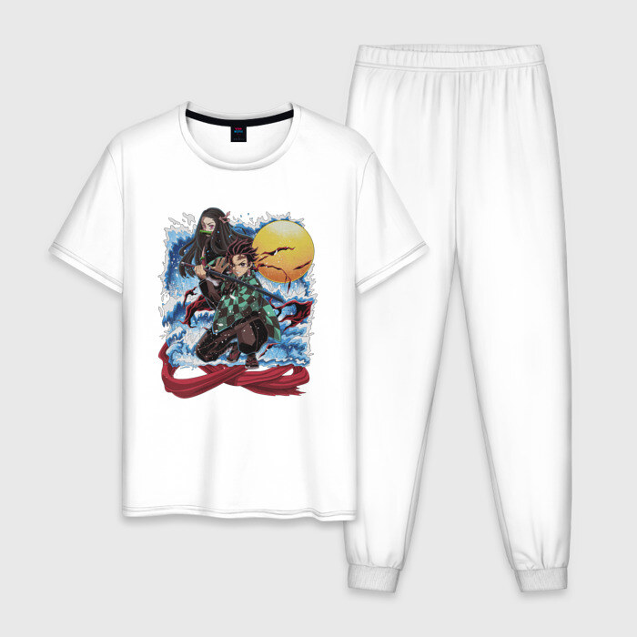 Мужская пижама хлопок KIMETSU NO YAIBA фото