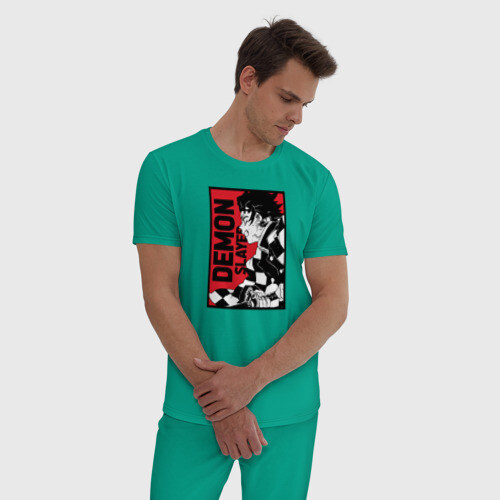 Мужская пижама хлопок KIMETSU NO YAIBA фото